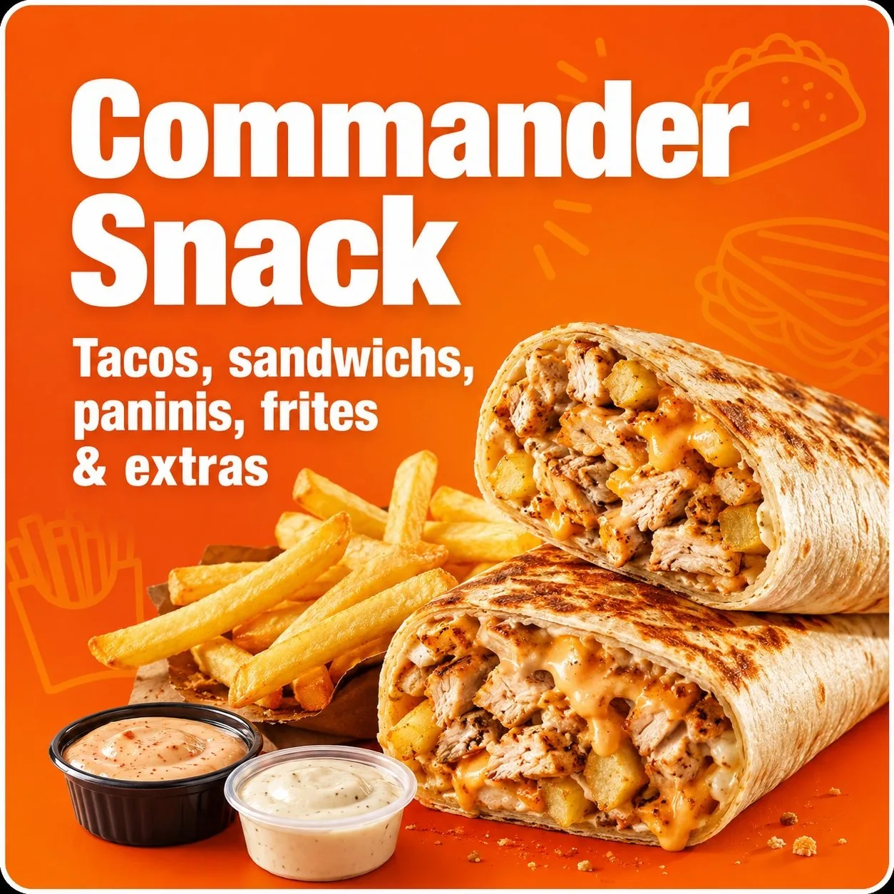 Commander Snack — tacos, sandwichs, paninis à Tiznit